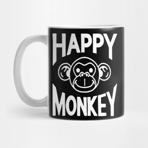 Happy Monkey BLK by ebayson74@gmail.com